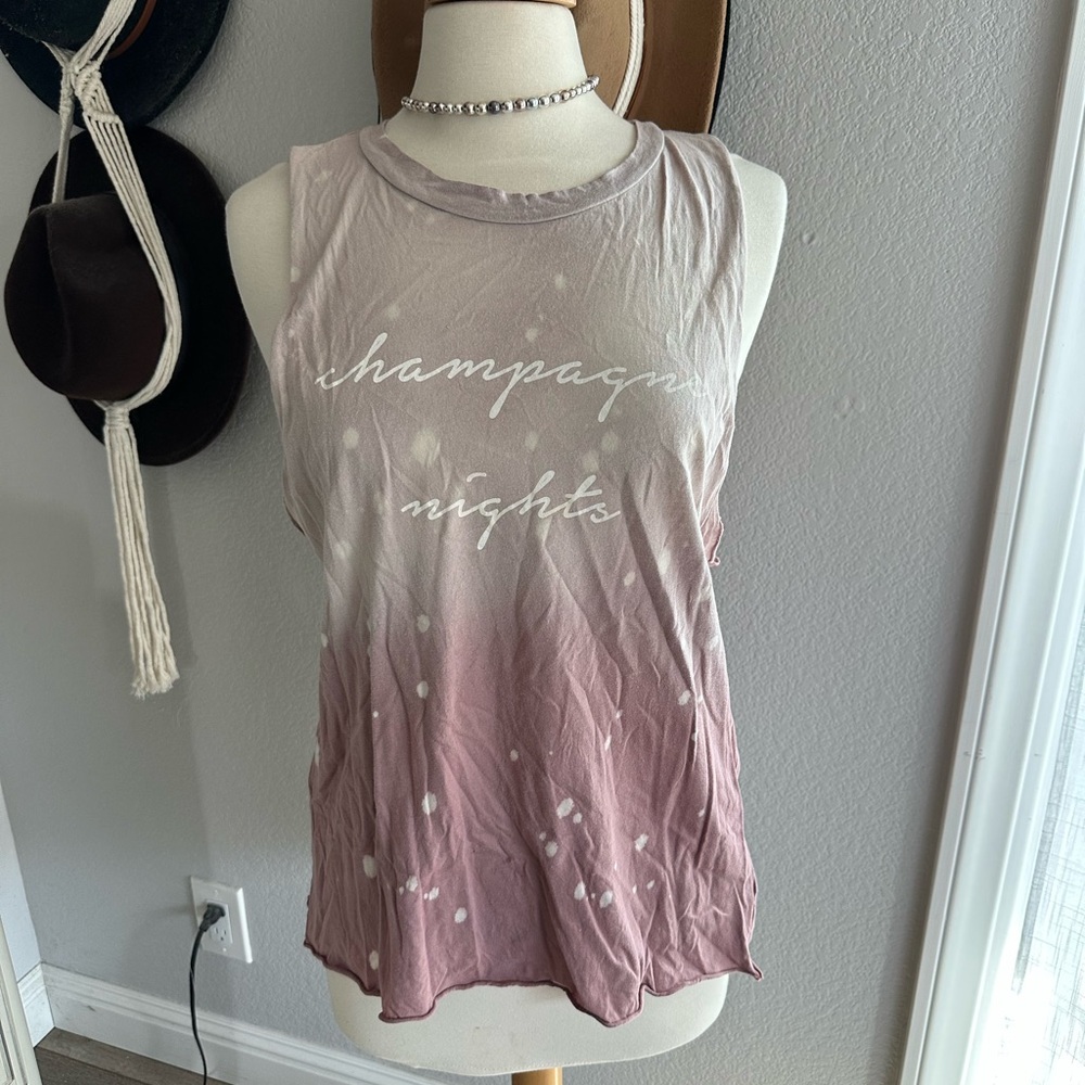 Champagne Nights Sleeveless Top - Pink Ombre